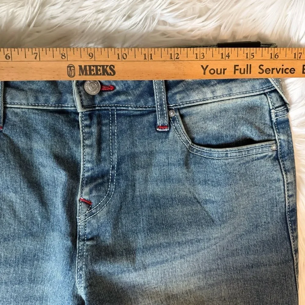 NWT True Religion Jeans Womens Bobbi Low Slung Baggy Blue Denim Stretch 28X32